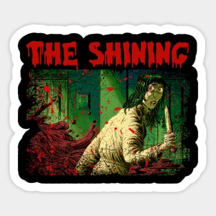 Wendy's Courage Showcase the Character's Strength and Resilience in the Face of Horror from Shining on a Tee Sticker